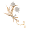 Broche Broche rétro motifs fleurs en or rose et jaune, platine et diamants 58 Facettes 2569092CN