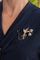 Broche Broche rétro motifs fleurs en or rose et jaune, platine et diamants 58 Facettes 2569092CN