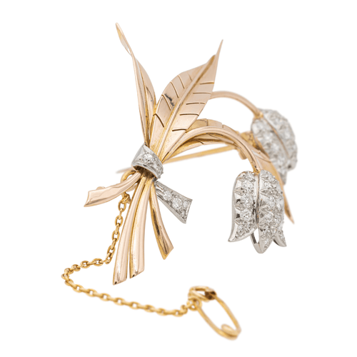 Broche Broche Or rose, Or jaune, Platine Diamant 58 Facettes 2569092CN
