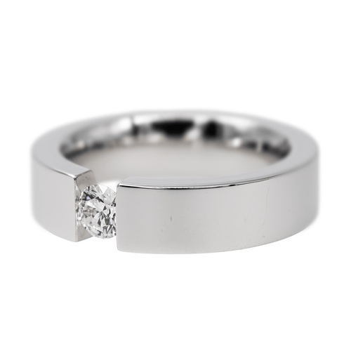 Bague 54 Bague Or blanc Diamant 58 Facettes 2569095CN