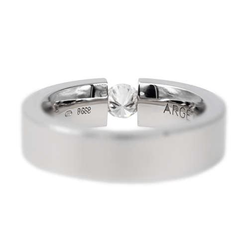 Bague 54 Bague Or blanc Diamant 58 Facettes 2569095CN