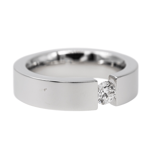 Bague 54 Bague Or blanc Diamant 58 Facettes 2569095CN