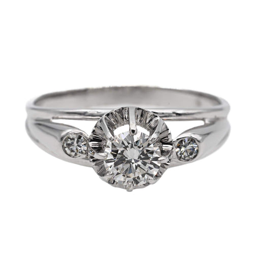 Bague 54 Bague Or blanc, Platine Diamant 58 Facettes 2569096CN