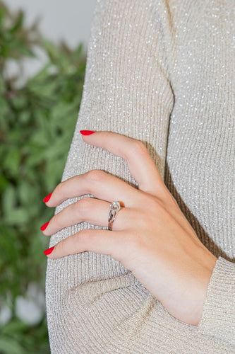 Bague 54 Bague Or blanc, Platine Diamant 58 Facettes 2569096CN