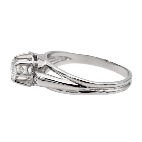 Bague 54 Bague Or blanc, Platine Diamant 58 Facettes 2569096CN