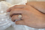 Bague 54 Bague vintage en platine avec diamants 1,06 ct 58 Facettes 25713 25489