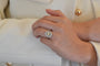 Bague 54 Bague Art déco vintage en platine et diamants 58 Facettes 25715-25766