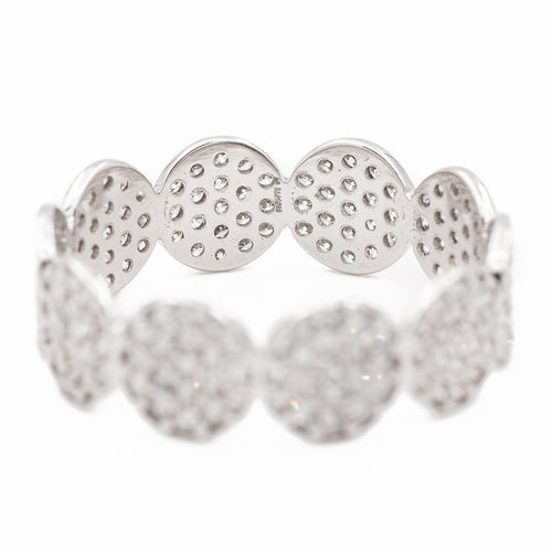 Bague 51 Ginette NY Mini Ever - Bague alliance en or blanc et diamants 58 Facettes 2572401CN