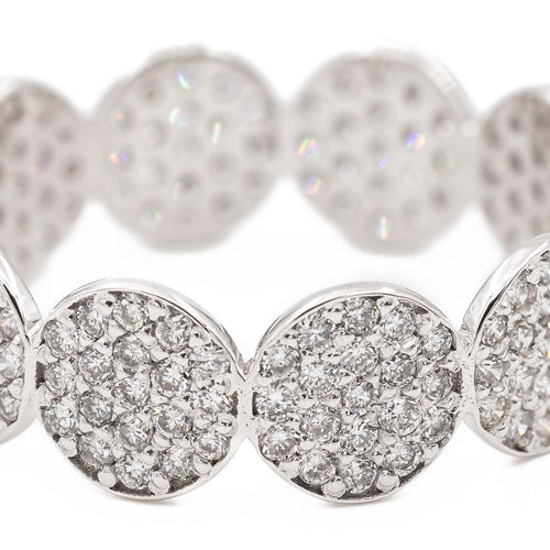 Bague 51 Ginette NY Mini Ever - Bague alliance en or blanc et diamants 58 Facettes 2572401CN