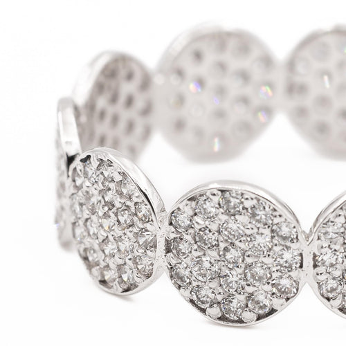 Bague 51 Ginette NY Mini Ever - Bague alliance en or blanc et diamants 58 Facettes 2572401CN