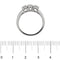 Bague 55 Bague trilogie en or blanc 18 kt et diamants 1,12 ct 58 Facettes 25737