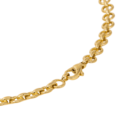 Collier Collier en or jaune 18 carats avec saphir et diamants 58 Facettes 2576877CN