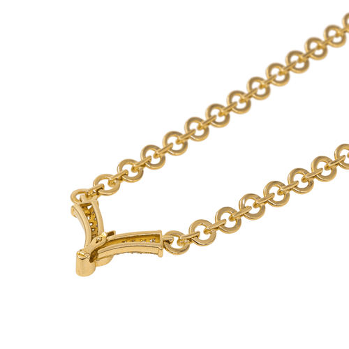 Collier Collier en or jaune 18 carats avec saphir et diamants 58 Facettes 2576877CN