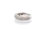 Bague 54 Bague jonc en or blanc 18k avec diamants 58 Facettes 26851