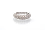 Bague 54 Bague jonc en or blanc 18k avec diamants 58 Facettes 26851