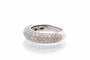 Bague 54 Bague jonc en or blanc 18k avec diamants 58 Facettes 26851