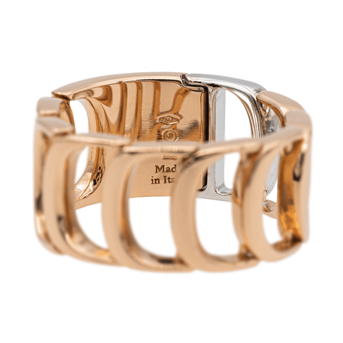 Bague 55 Damiani - Bague en or rose et or blanc avec diamant 58 Facettes 2582394CN