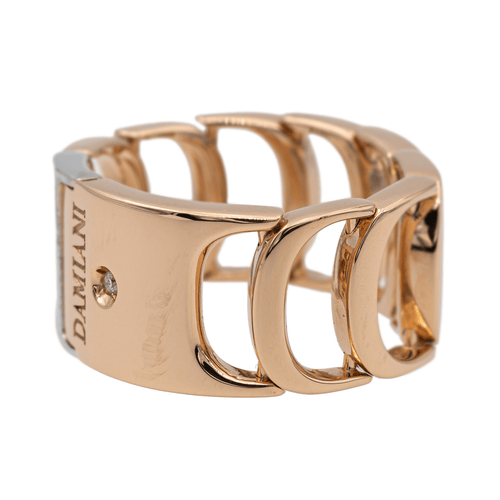 Bague 55 Damiani Bague  Or rose, Or blanc Diamant 58 Facettes 2582394CN