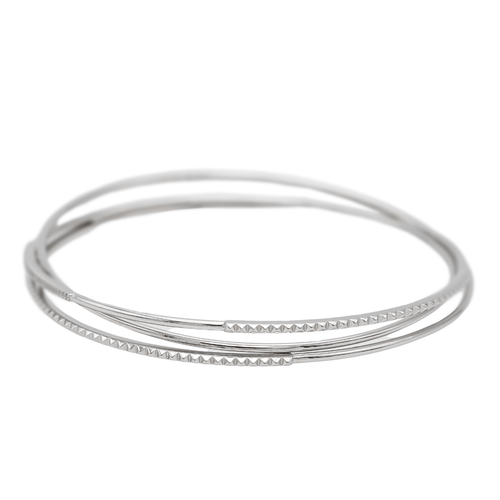 Bracelet Bracelet Jonc Or blanc Diamant 58 Facettes 2584570CN