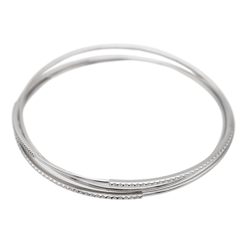 Bracelet Bracelet Jonc Or blanc Diamant 58 Facettes 2584570CN