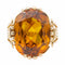 Bague 57 Bague cocktail en or jaune sertie d’une citrine 58 Facettes 2584629CN
