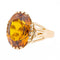Bague 57 Bague cocktail en or jaune sertie d’une citrine 58 Facettes 2584629CN