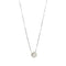 Collier Collier - Pendentif en or blanc 18 carats avec diamant 0,15 ct 58 Facettes 25854