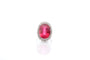 Bague 53 Bague tourmaline 10,87 ct et diamants en platine 58 Facettes 25878-26585