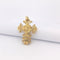 Pendentif Pendentif croix filigranée en or jaune 18 carats 58 Facettes 25926