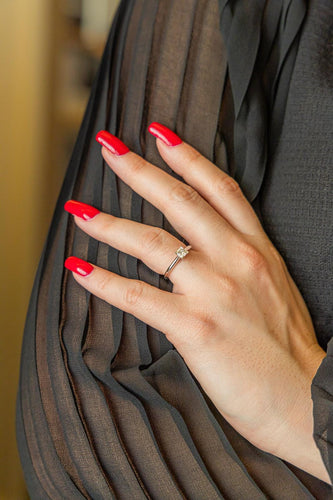 Bague 51 Cartier Bague Solitaire  Platine Diamant 58 Facettes 2595386CN