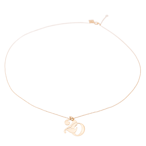 Collier Ginette NY - Collier "20" en or rose 18 carats 58 Facettes 2595548CN