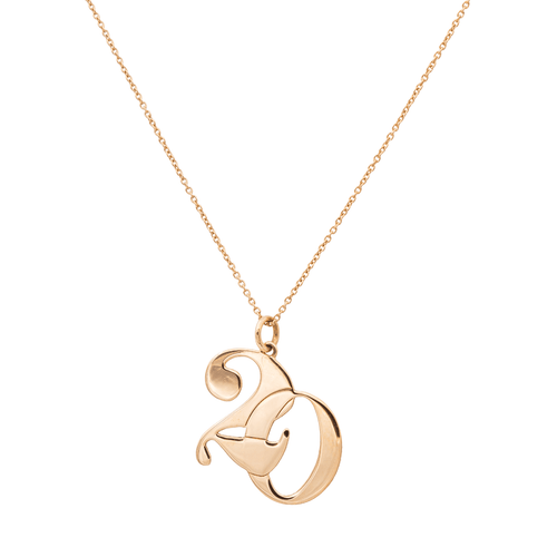 Collier Ginette NY - Collier "20" en or rose 18 carats 58 Facettes 2595548CN