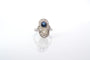Bague 55 Bague Art déco en platine saphir et diamants 58 Facettes 25983