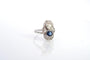 Bague 55 Bague Art déco en platine saphir et diamants 58 Facettes 25983