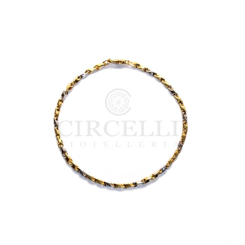 Bracelet Bracelet bicolore en or 18k, 21 cm 58 Facettes EC00GB290A0CE