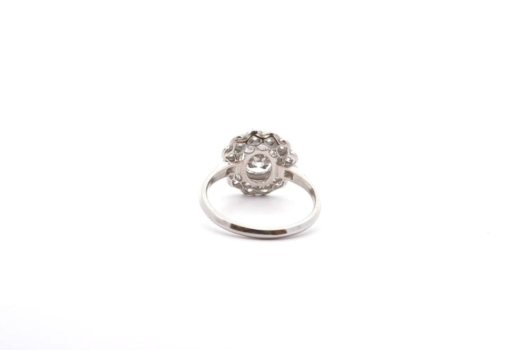 Bague 54 Bague de fiançailles - Bague en platine et diamants 58 Facettes 26076-26147