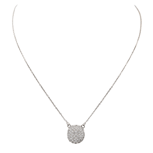 Collier Collier Or blanc Diamant 58 Facettes 2609066CN