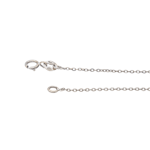 Collier Collier motif rond en or blanc 18 carats et diamants 58 Facettes 2609066CN