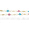 Collier Gobbi - Collier long en or jaune 18 ct avec motifs émaillés 58 Facettes 26094