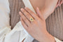 Bague 56 Bague vintage saphir et diamants en or jaune 18k 58 Facettes 26118