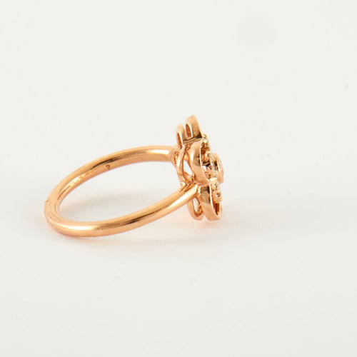 Bague 55 Bague Fleur Diamants 58 Facettes DV0014-3