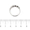 Bague 57 Donna Oro - Bague rivière en or blanc 18 kt et diamants 58 Facettes 26266