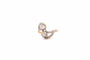 Bague 57 Bague Toi et Moi vintage en or jaune, platine et diamants 58 Facettes 26269