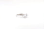 Bague 53 Bague cœur en platine avec diamants 58 Facettes 26295-25050