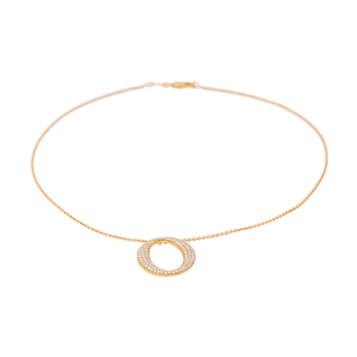 Collier Collier Or rose Diamant 58 Facettes 2635508CN