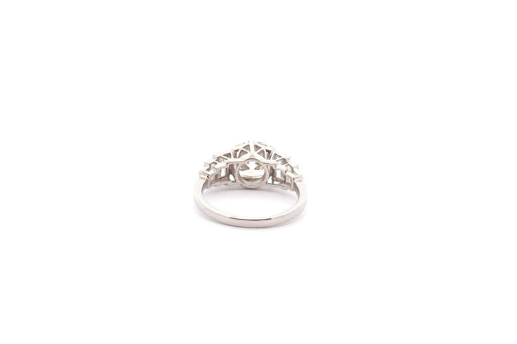 Bague 53 Bague de fiançailles en platine avec diamants 2,03 ct 58 Facettes 26472-26368