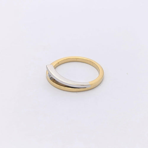 Bague 49 Bague deux ors 18 carats et diamant 58 Facettes 26369