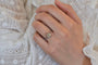 Bague 53.5 Bague vintage en platine sertie d’un diamant 0,80 ct 58 Facettes 26382-25885