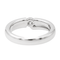 Bague 56 Bague solitaire asymétrique en or blanc 18 carats avec diamant 58 Facettes 2642318CN