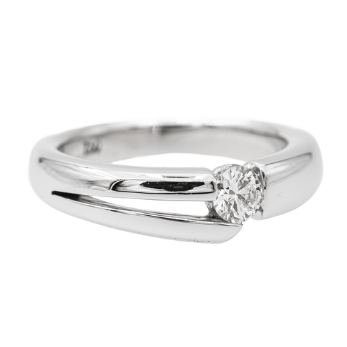 Bague 56 Bague Solitaire Or blanc Diamant 58 Facettes 2642318CN
